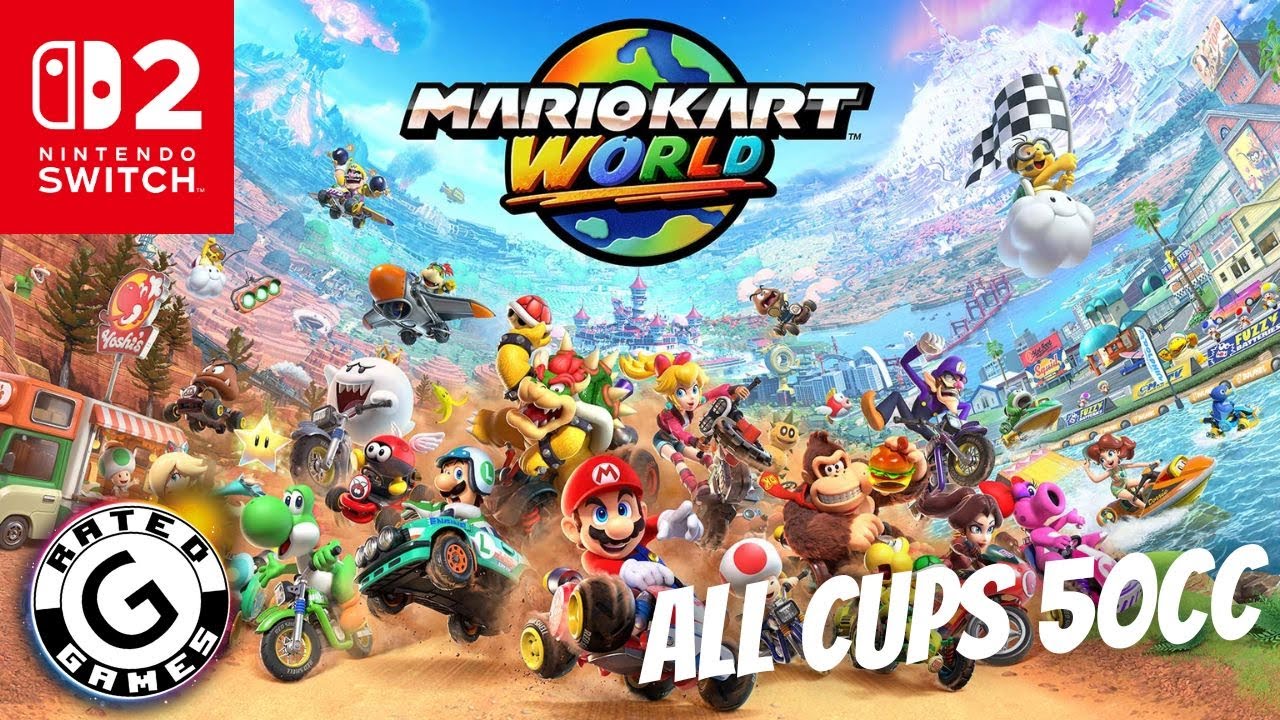 Mario Kart World 🏁 ALL TRACKS 50cc Grand Prix 🏁 (No Commentary)