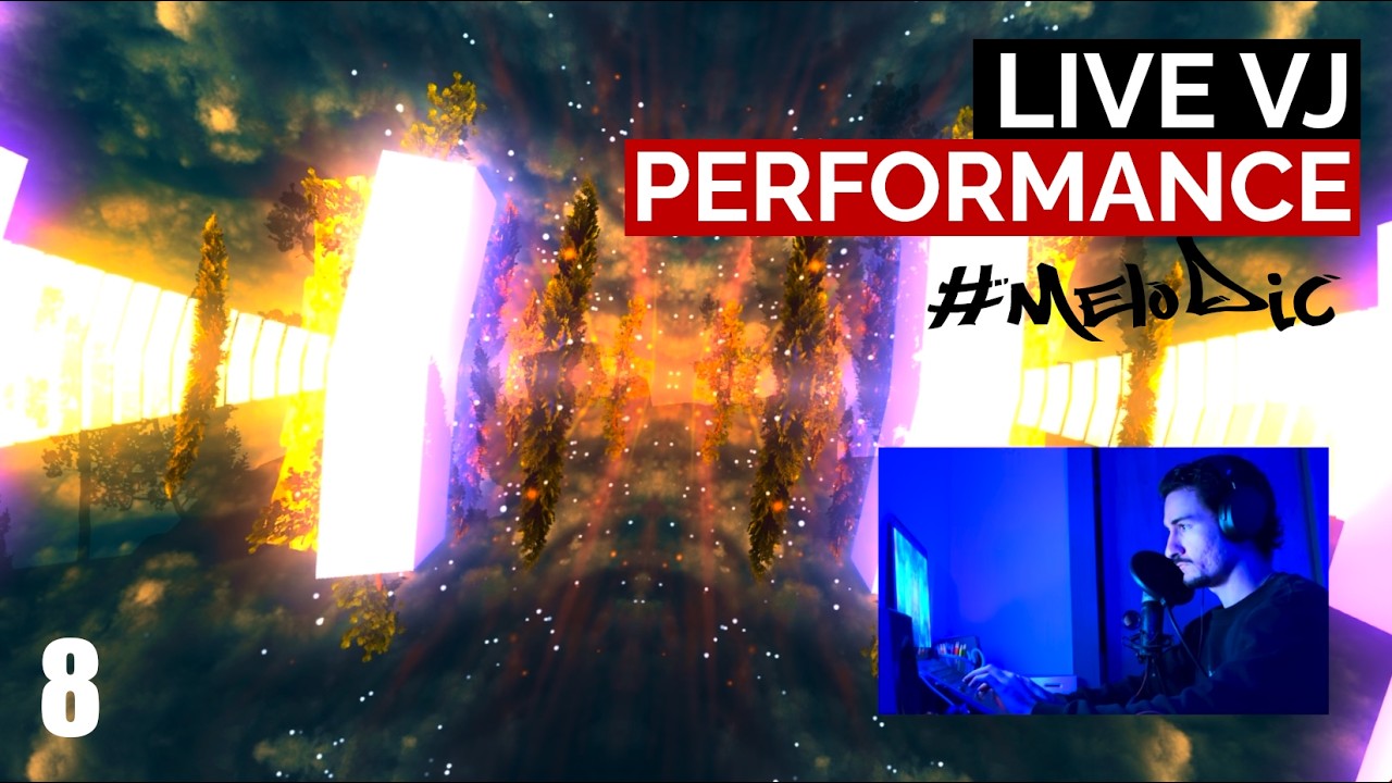 3D Real-Time Audio-Visual Engine in Unity: Melodic House [Live VJ Performance] #musicvisualization 