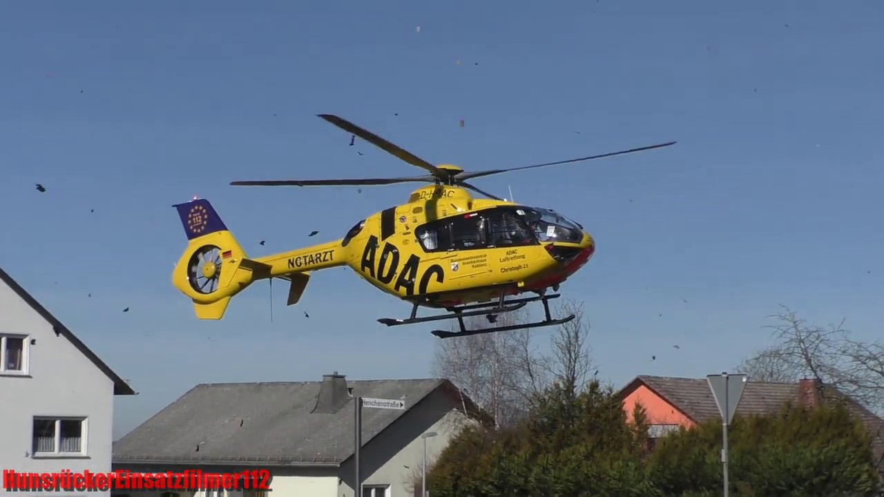 Landung + Start von RTH Christoph 23
