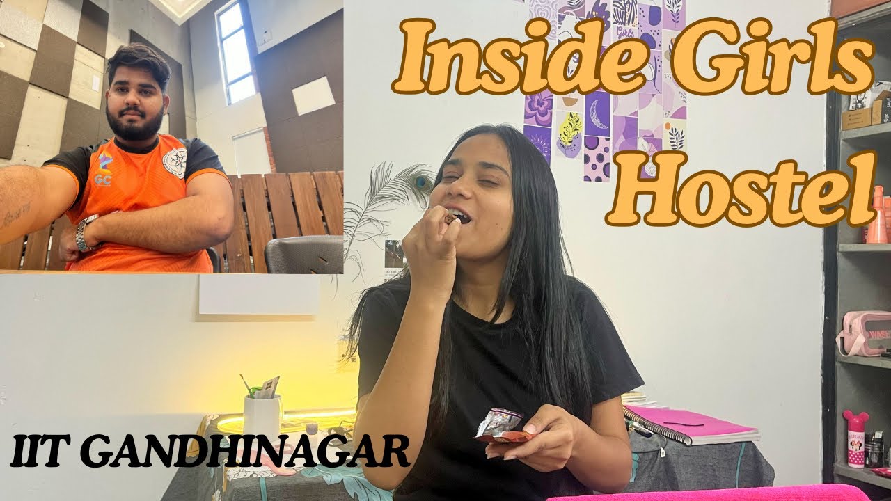 IIT Gandhinagar Girls Hostel Room Tour 🏠✨ 🫠Yeh Expected Nahi Tha !!🤯😱 #vlog #iit #jee #viralvideo