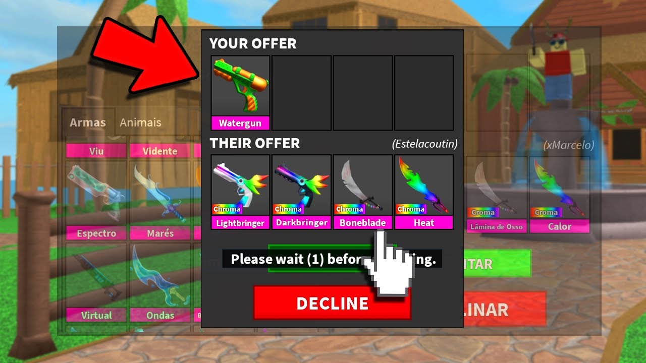 o QUE as PESSOAS TROCAM pela WATERGUN de VERÃO?! (Murder Mystery 2)