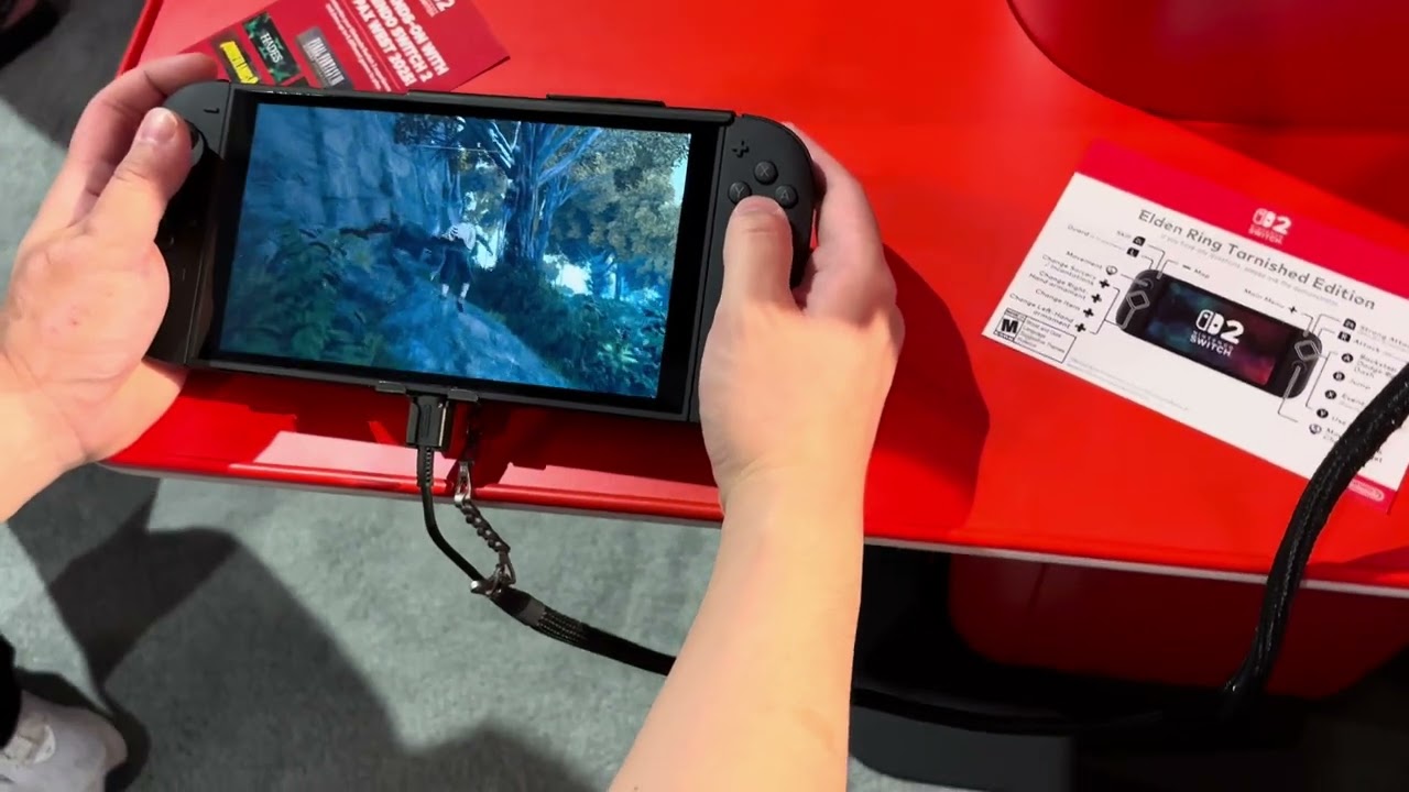 My playtime on Elden Ring on Switch 2 (Handheld) at PAX West 2025