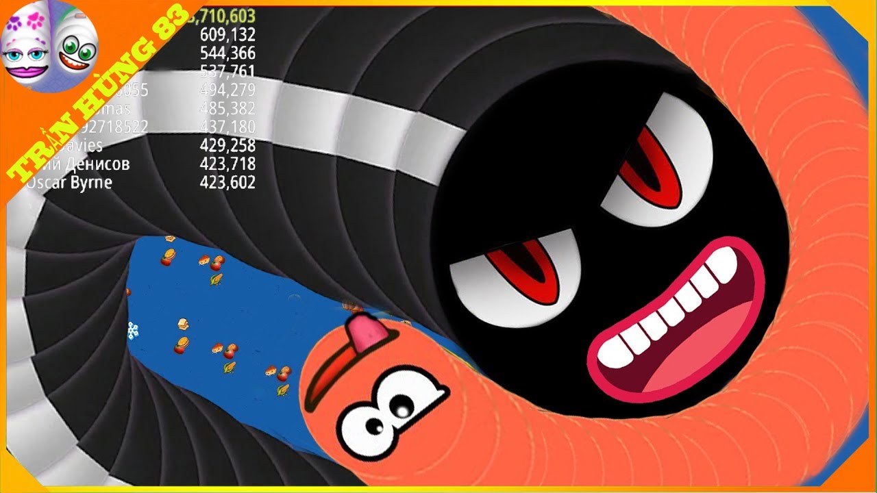 Epic Worms Zone: Лучший игровой процесс! | WORMSZONE.IO | GIANT SLITHER SNAKE TOP 01 / Trần H&ugrave;ng 83