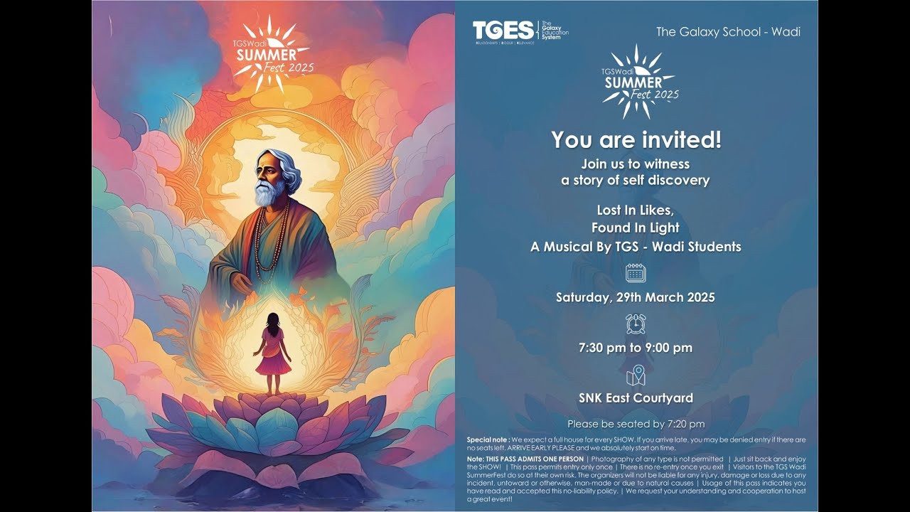 Wadi SummerFest 25 | TGS Wadi | 29-MAR-2025 | 7:30 PM