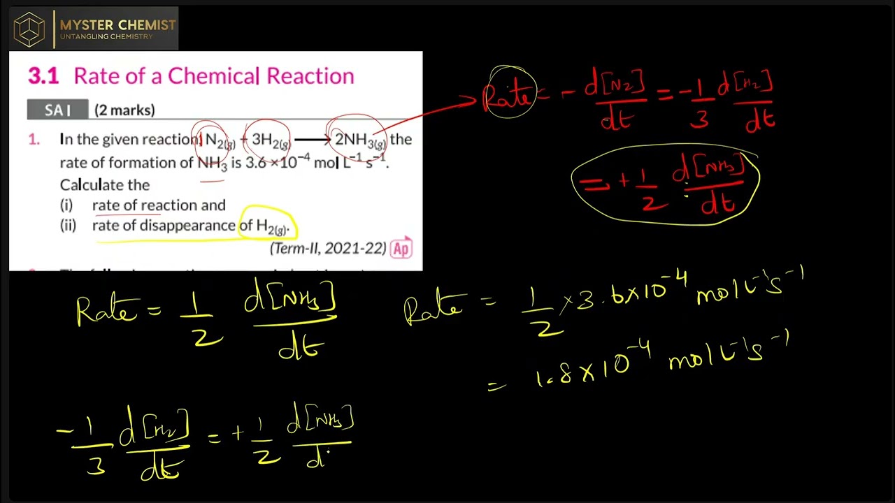 Chemical kinetics concept day 2