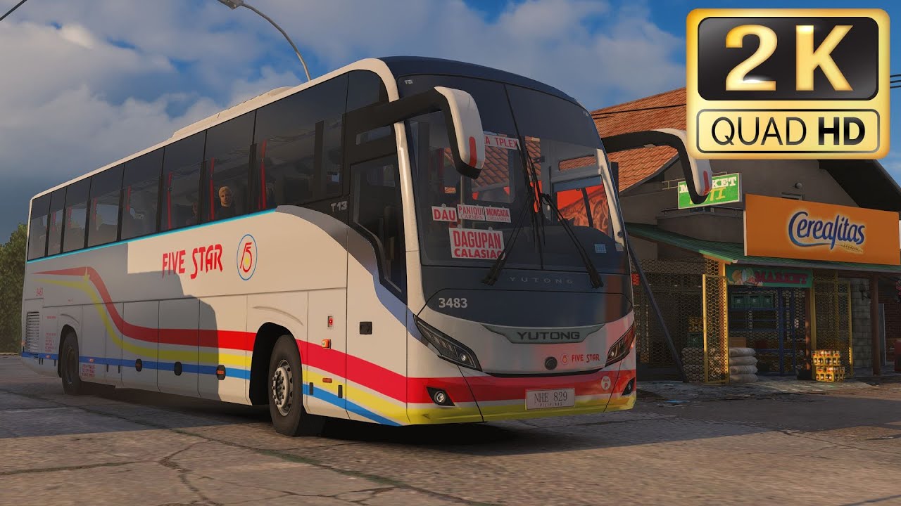 Ultra Realistic Morning Drive - Yutong T13 Fivestar Bus Mod | Euro Truck Simulator 2 1.56