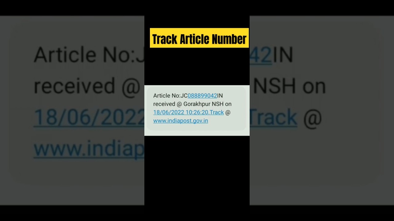 Track article number #shorts #indiapost #tech