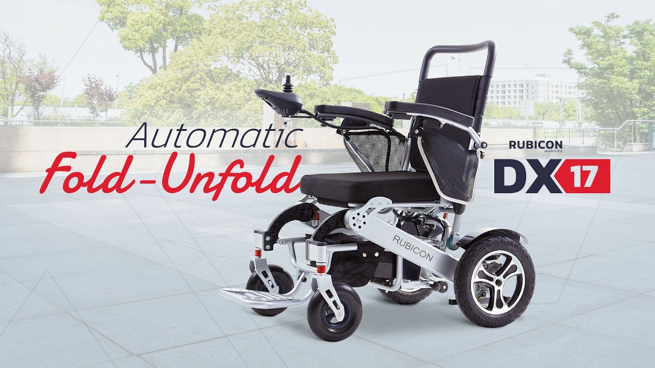 Rubicon | D17| BC-8000 | Auto Fold & Unfold  Electric Wheelchair with Bluetooth Remote Control