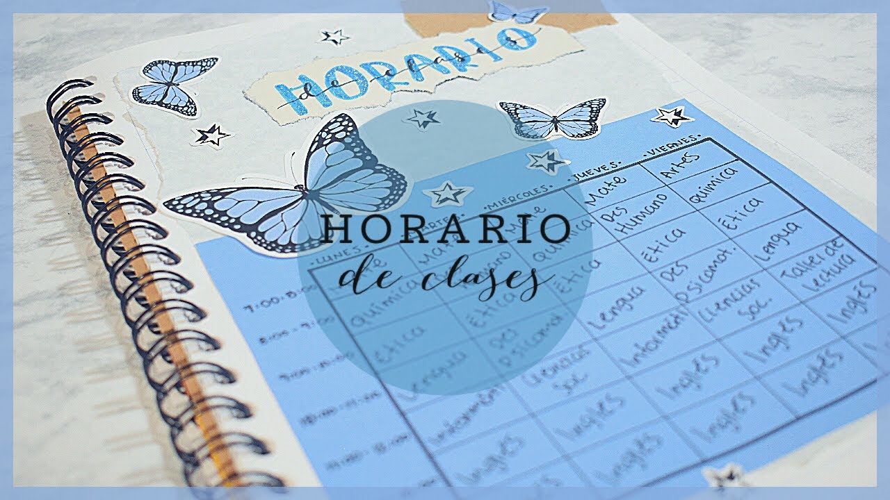 Horario de clases DIY || AESTHETIC || Regreso a clases