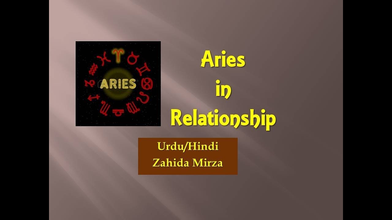 Aries in Relationship |Zahida Mirza| Urdu/Hindi
