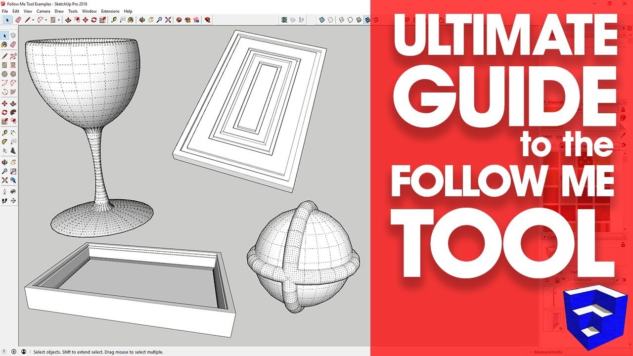 ПОЛНОЕ РУКОВОДСТВО по инструменту SketchUp Follow Me!