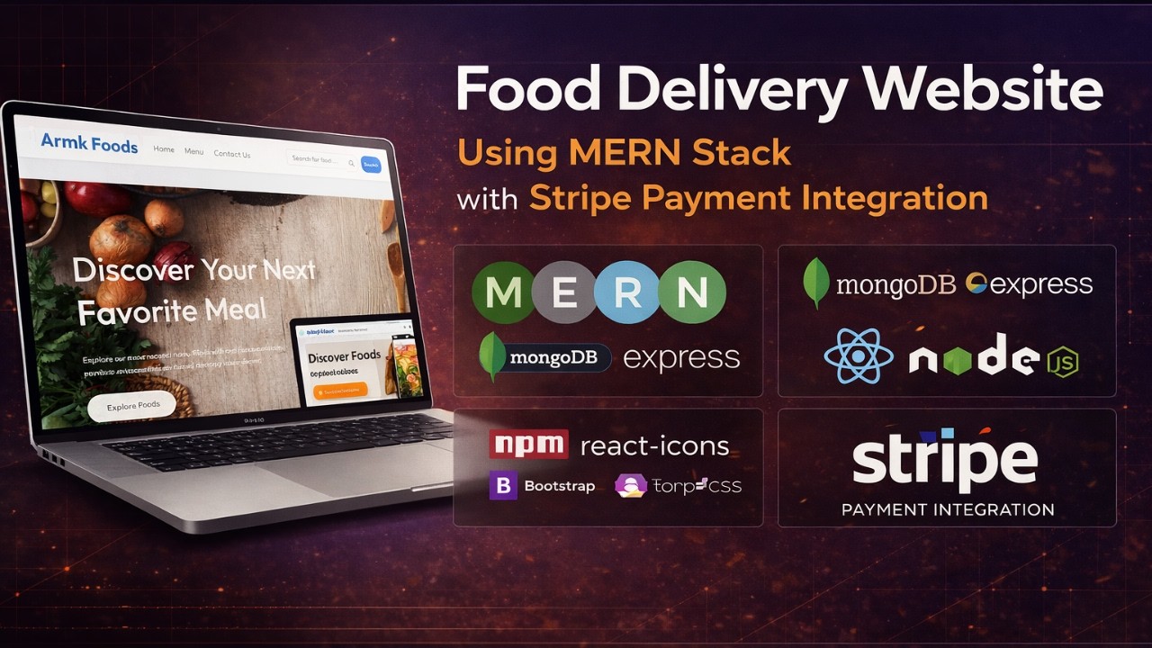 Food Delivery Website with Stripe Payment Integration | MERN Stack Project 2026 with source code 