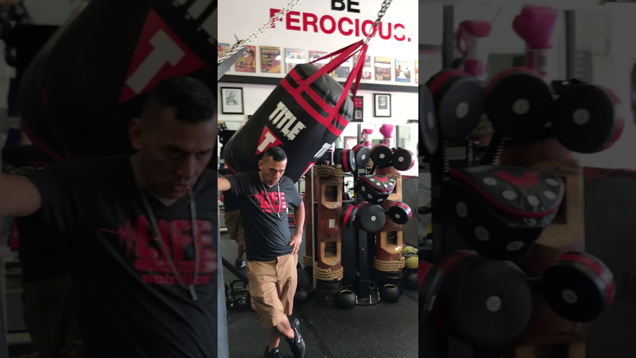 Sandsack Arbeit mit benavidez jose