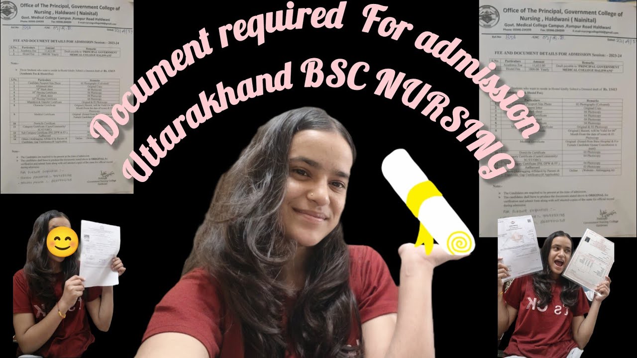 Document required for admission Uttrakhand BSC nursing 🖋️ 📄 GNC Haldwani 
