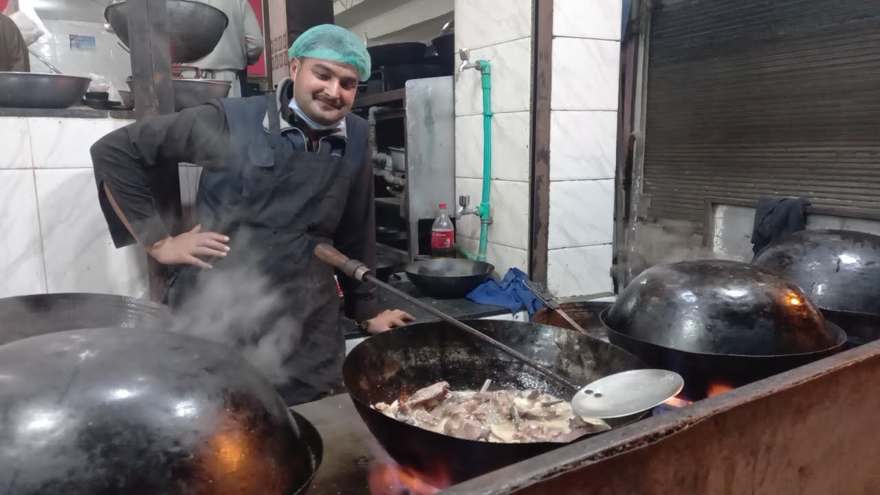Said Wali Tikka Mardan White Mutton Karahi(MK FOODS) Pakistani Street food