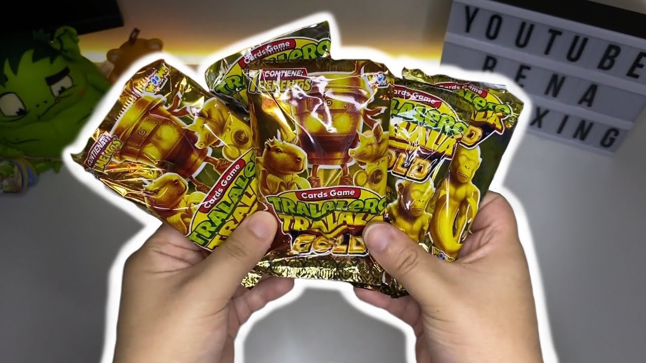 Cartas de Italian Brainrot Gold Cards Sobres Sorpresas de Woow Stickers
