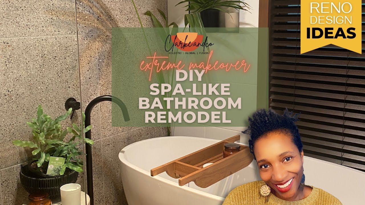 DIY SPA BATHROOM MAKEOVER | BATHROOM REMODEL | BALI INSPIRED BATHROOM OASIS