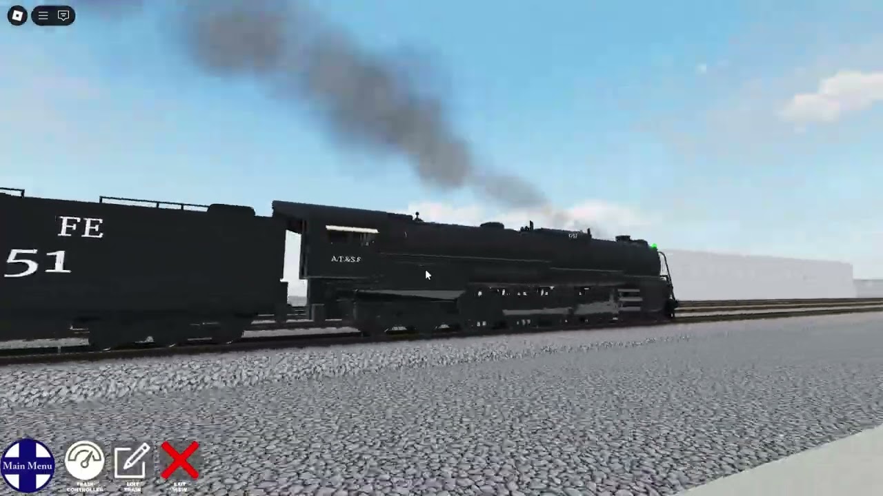 Socal train simulator pre release Santa fe 3751 2010 excursion train (riding the excursion part 1)