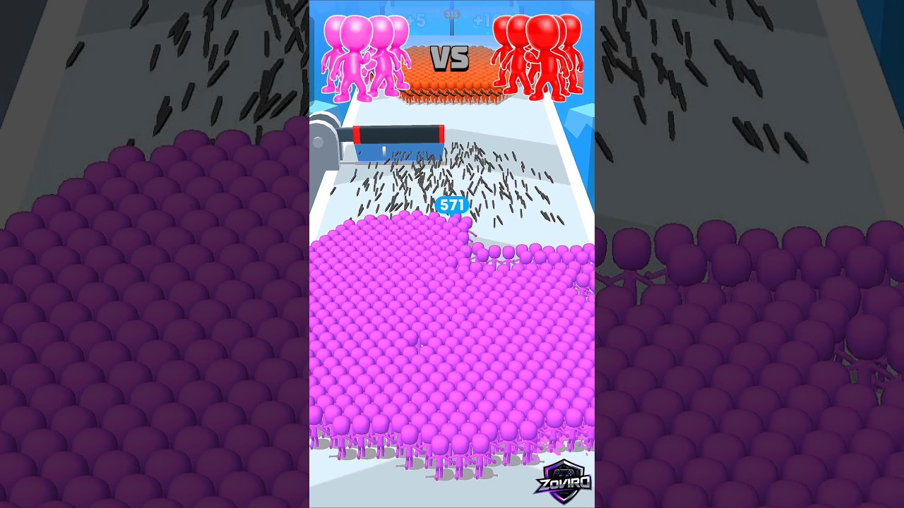 Victory Through Numbers 💪 || Count Masters || #countmasters #mobilegaming #gamingshorts