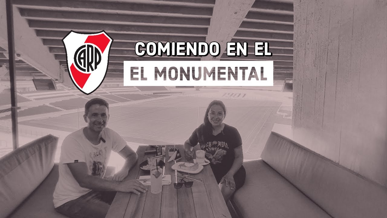 "EL MONUMENTAL" : La emoción de comer en el ESTADIO MAS GRANDE DE ARGENTINA - RIVER PLATE 🔴 🇦🇷