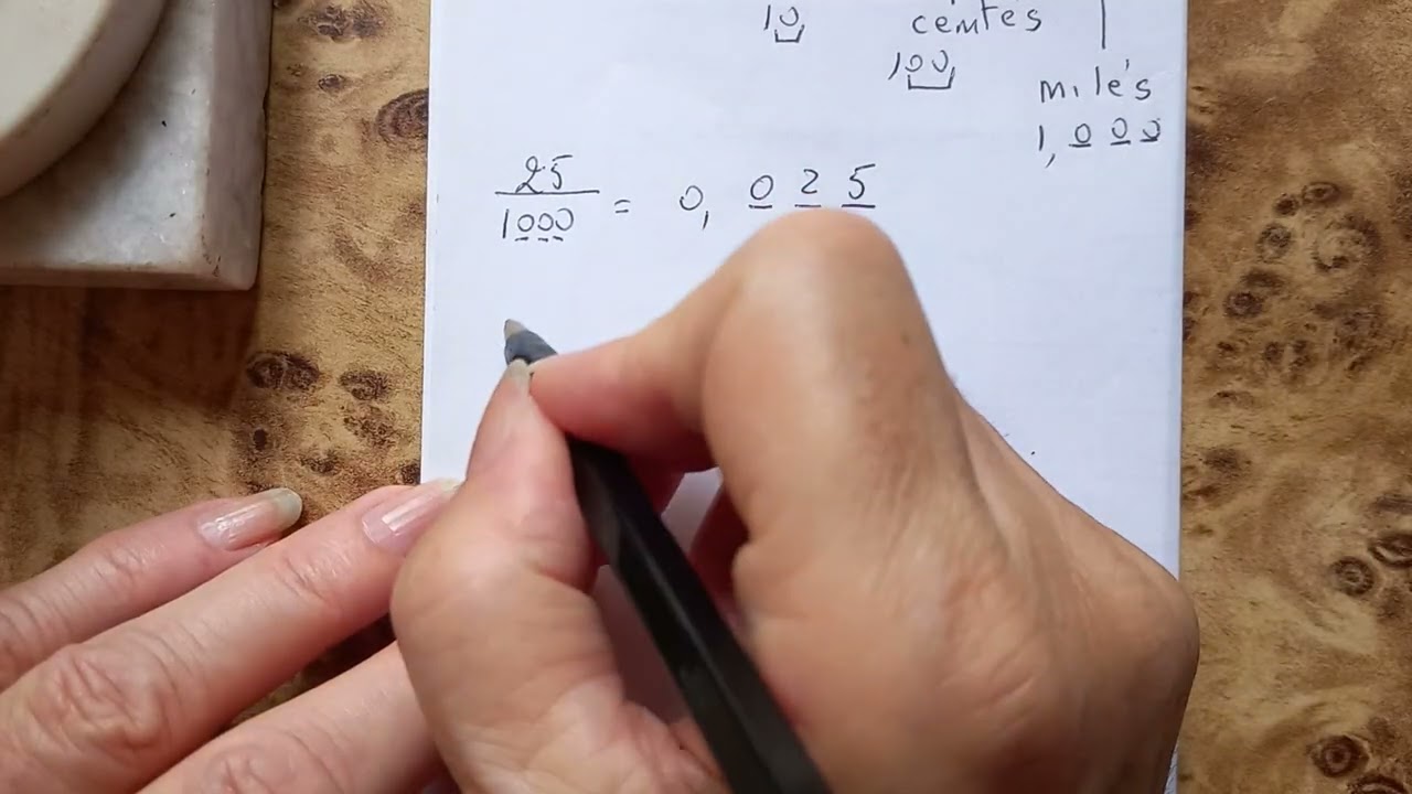de fracción a decimal