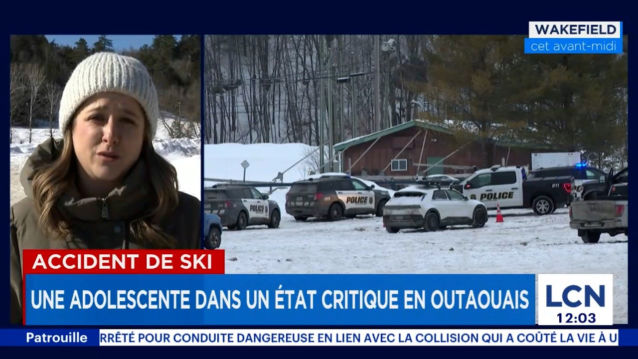 Accident de ski: une ado entre la vie et la mort en Outaouais