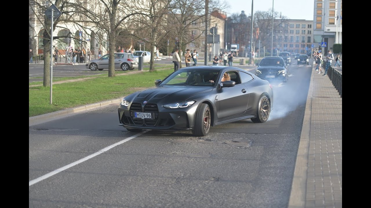 BMW M4 G82 Coup&eacute; Competition x Kith Powerslides and Mercedes-AMG C 63 S W205 In Warsaw