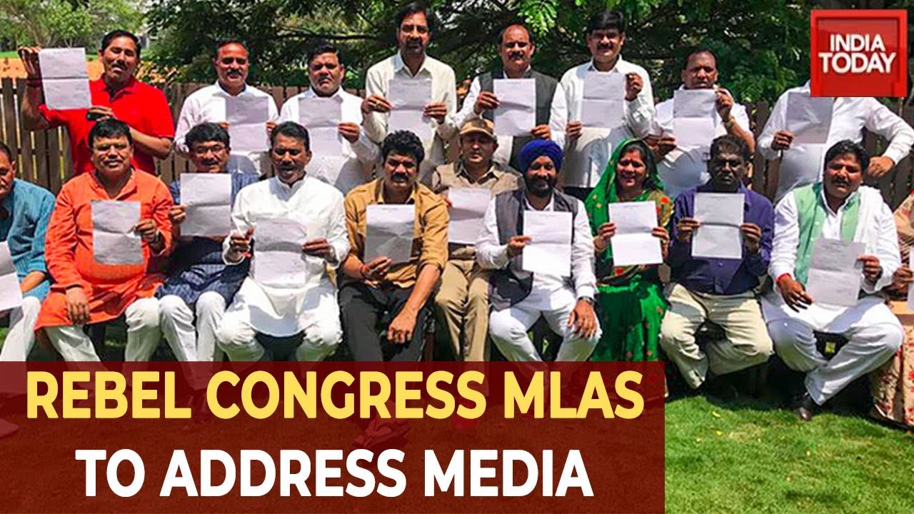 M.P Political Crisis: Rebel Congress MLAs In Bengaluru To Address Media Today