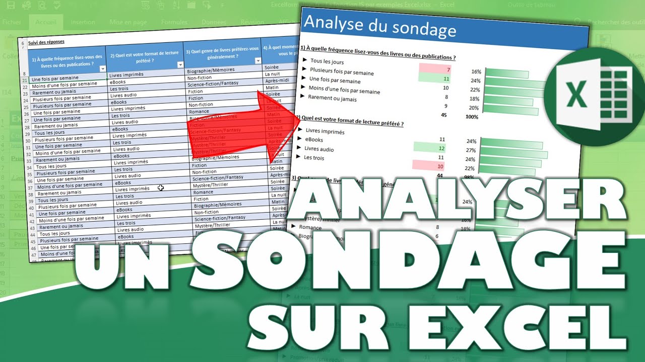 Comment analyser les résultats d’un sondage ou questionnaire avec Excel ?