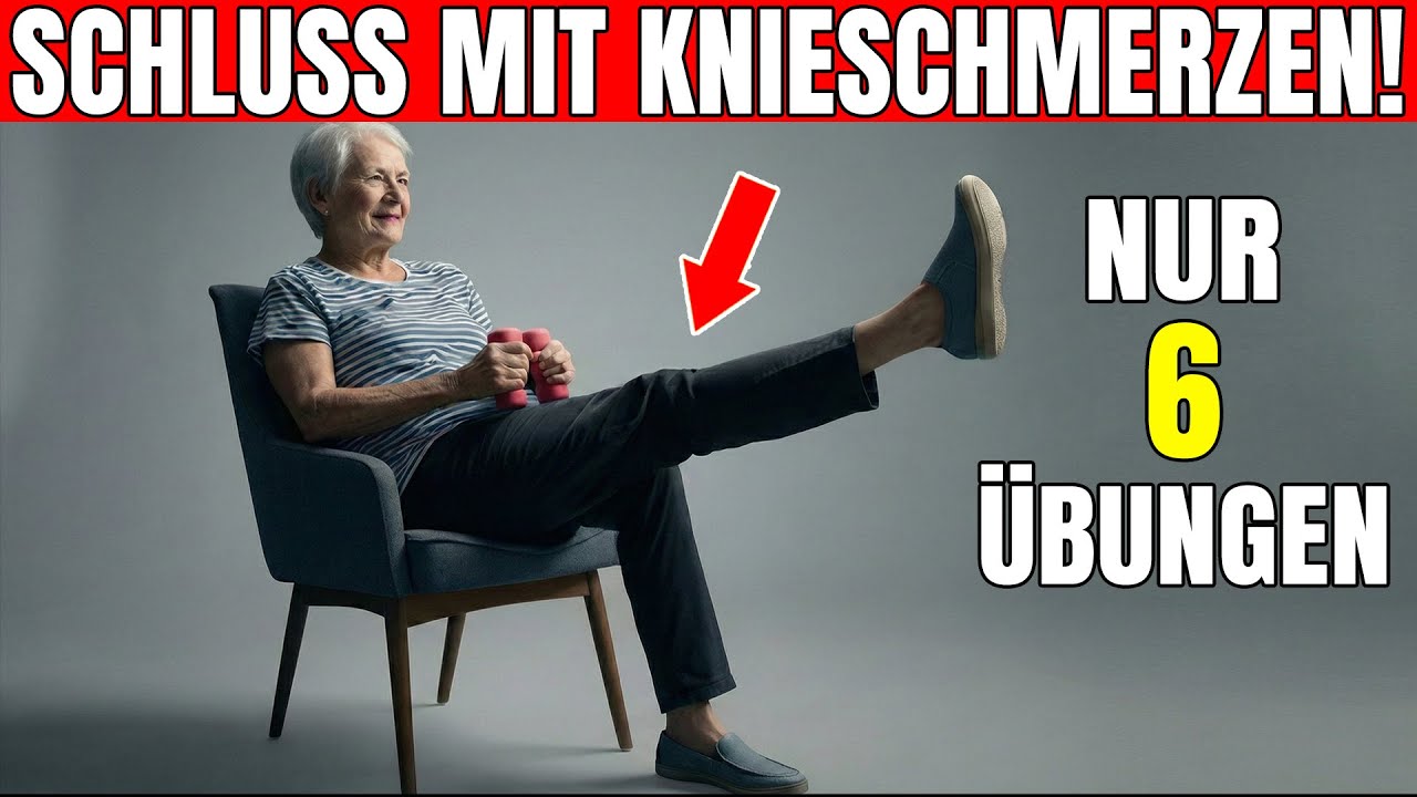6 Stuhl&uuml;bungen zur Linderung von Knieschmerzen und zur St&auml;rkung der Beine nach 60