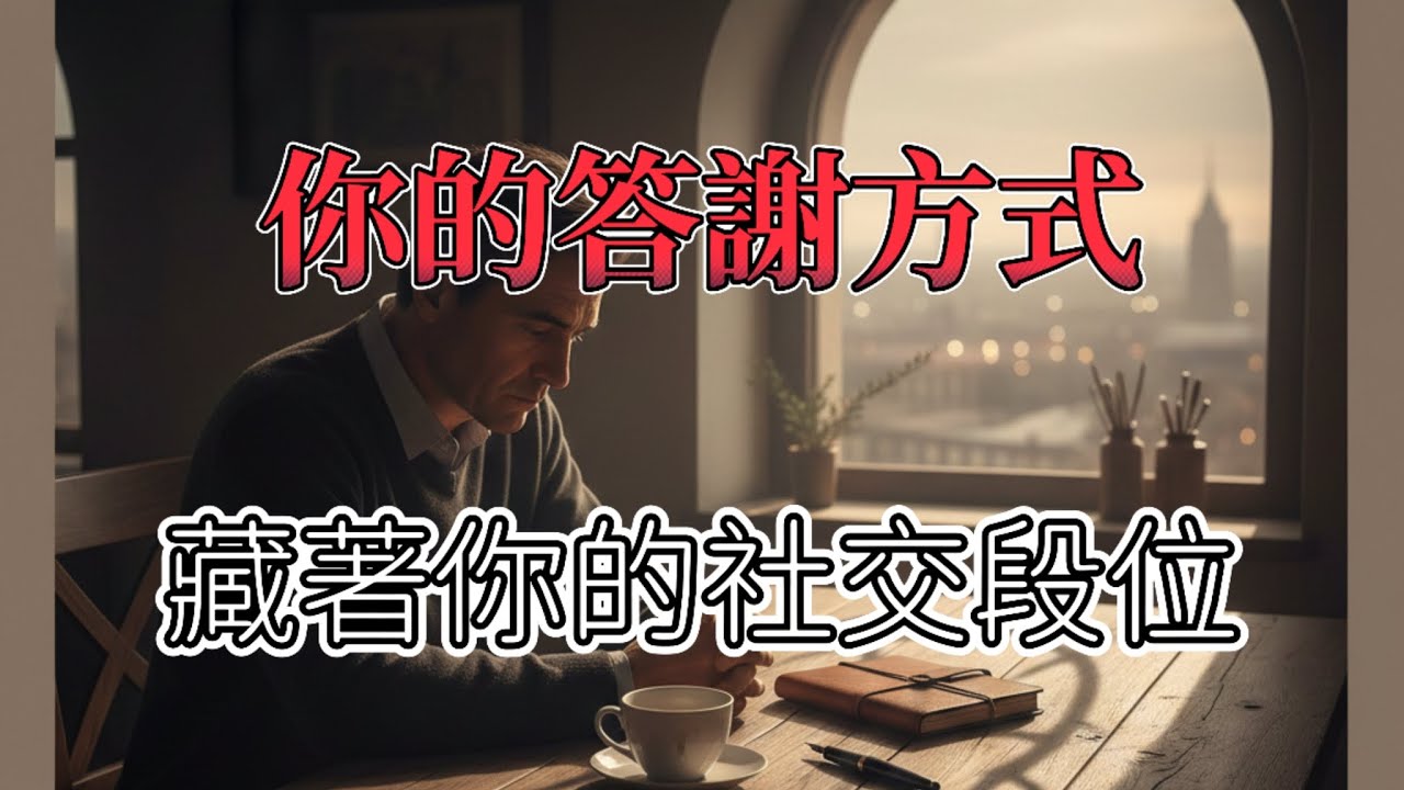 你的答謝方式，藏著你的社交段位