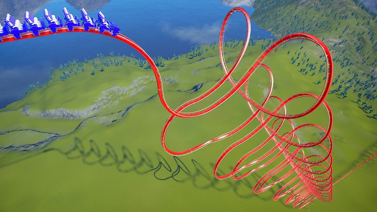 Wave Roll Down Roller Coaster #3 – Planet Coaster