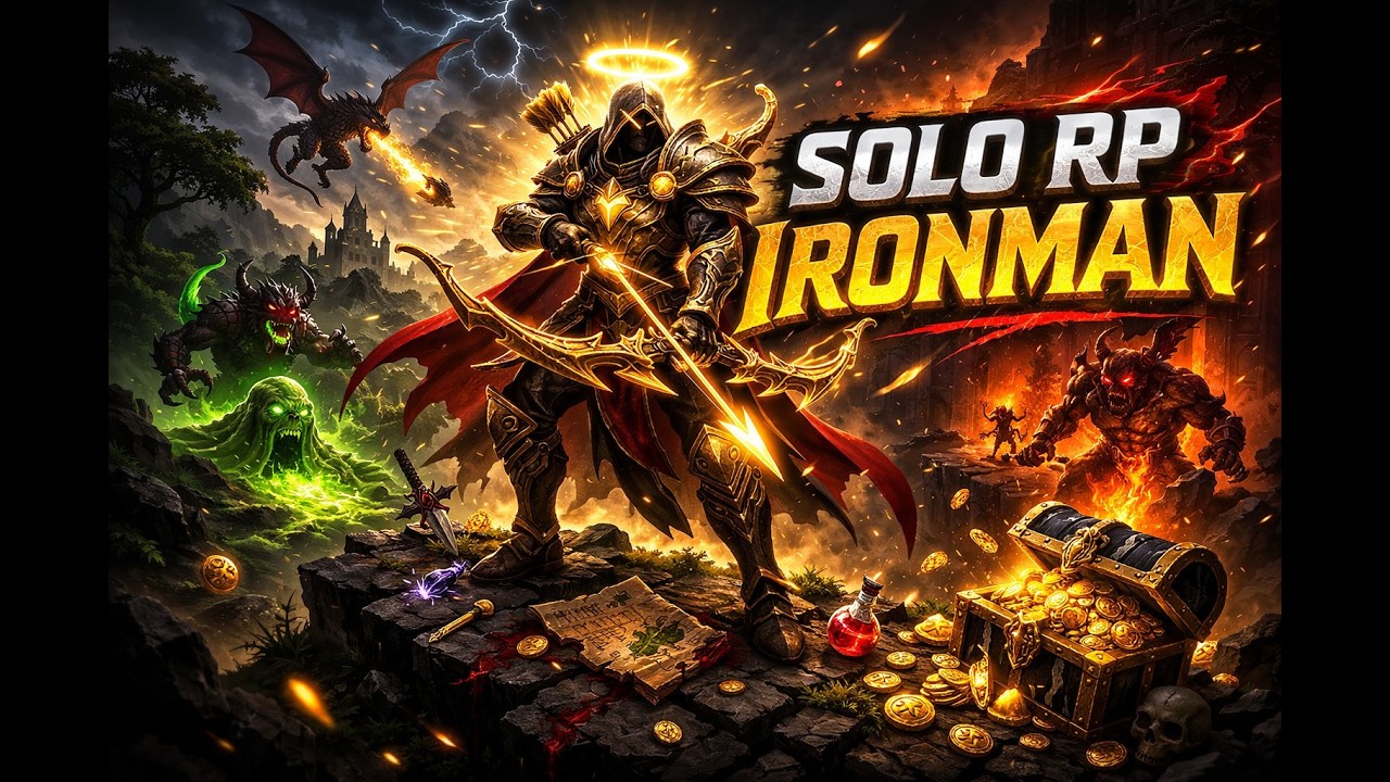 Tibia Ironman RP LIVE (OTS) | Fresh Start Paladin | Self-Found Solo 8 - ?