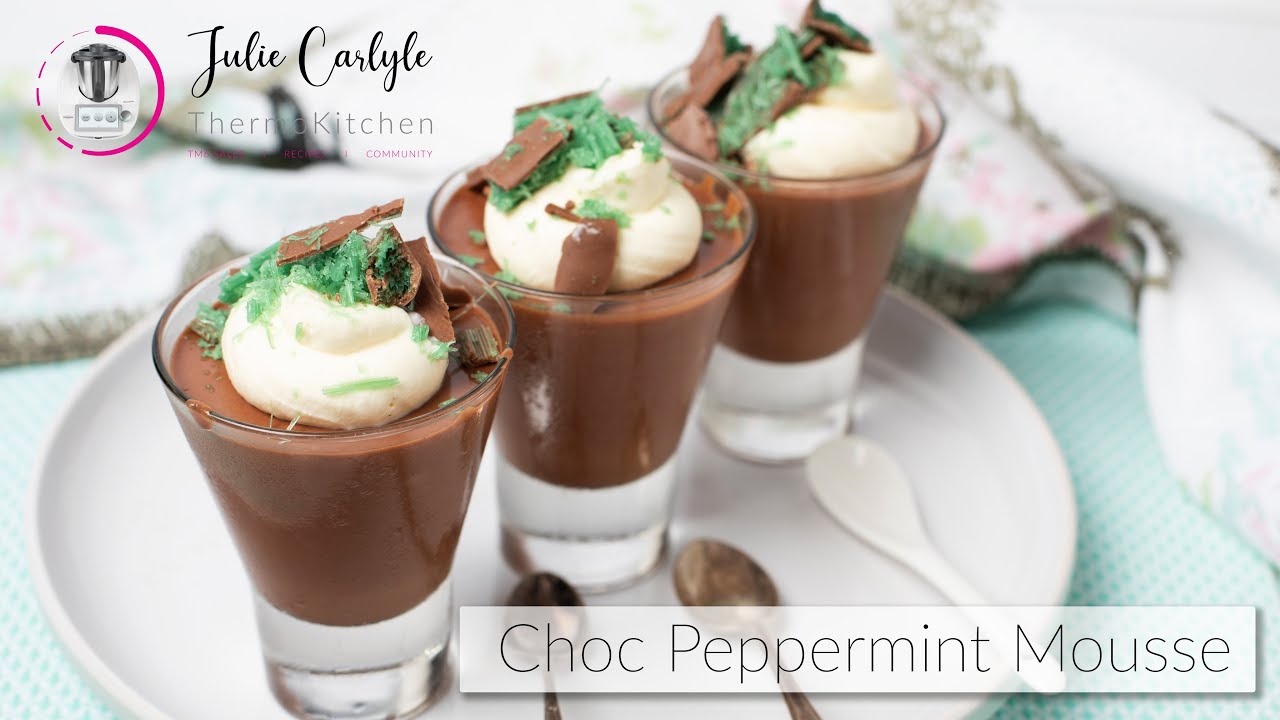 Chocolate Peppermint Mousse - Thermomix Dessert