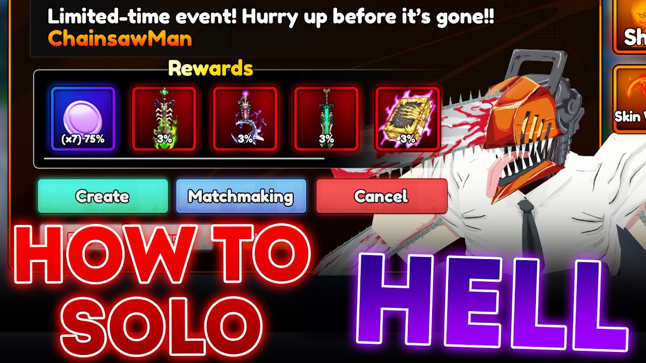 How to SOLO *NEW* Hell Mode Chainsaw Man Event in Anime Guardians