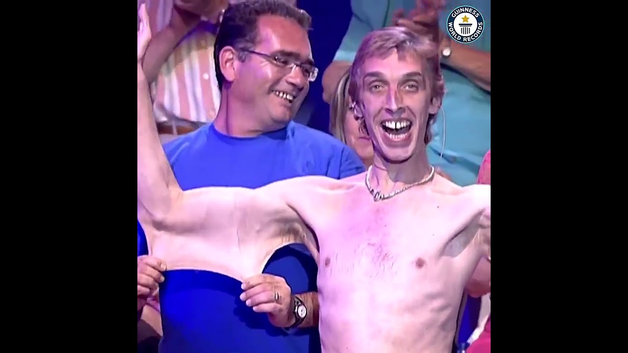 wonders in world - &ldquo;In 2006, stretchiest skin record holder Garry Turner (UK) astonished  audiences