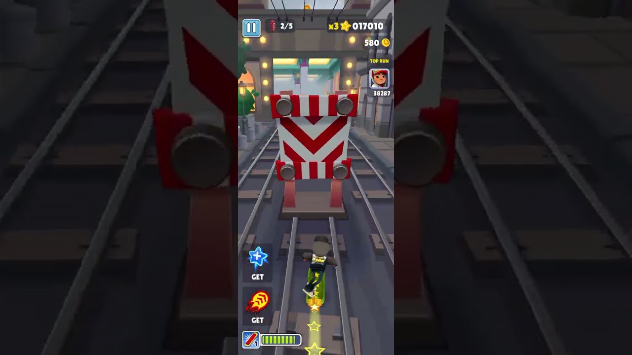 Trying to beat my record in subway surfers (sub to 123yaboyfreddie and me of course)