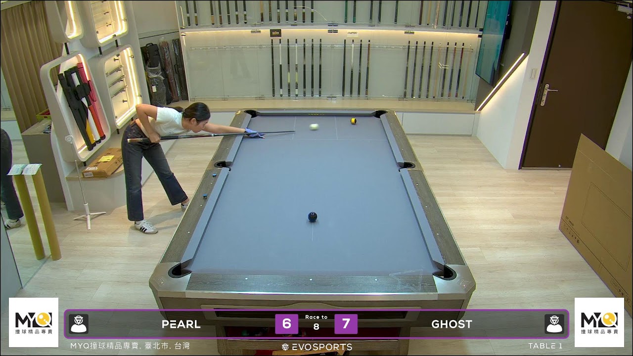 PEARL  vs GHOST  - MYQ撞球精品專賣 - TABLE 1 | EvoSports