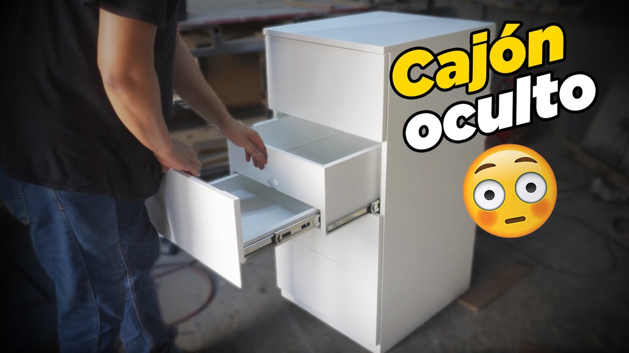 Cómo hacer un CAJÓN SECRETO en una cajonera común | PASO A PASO