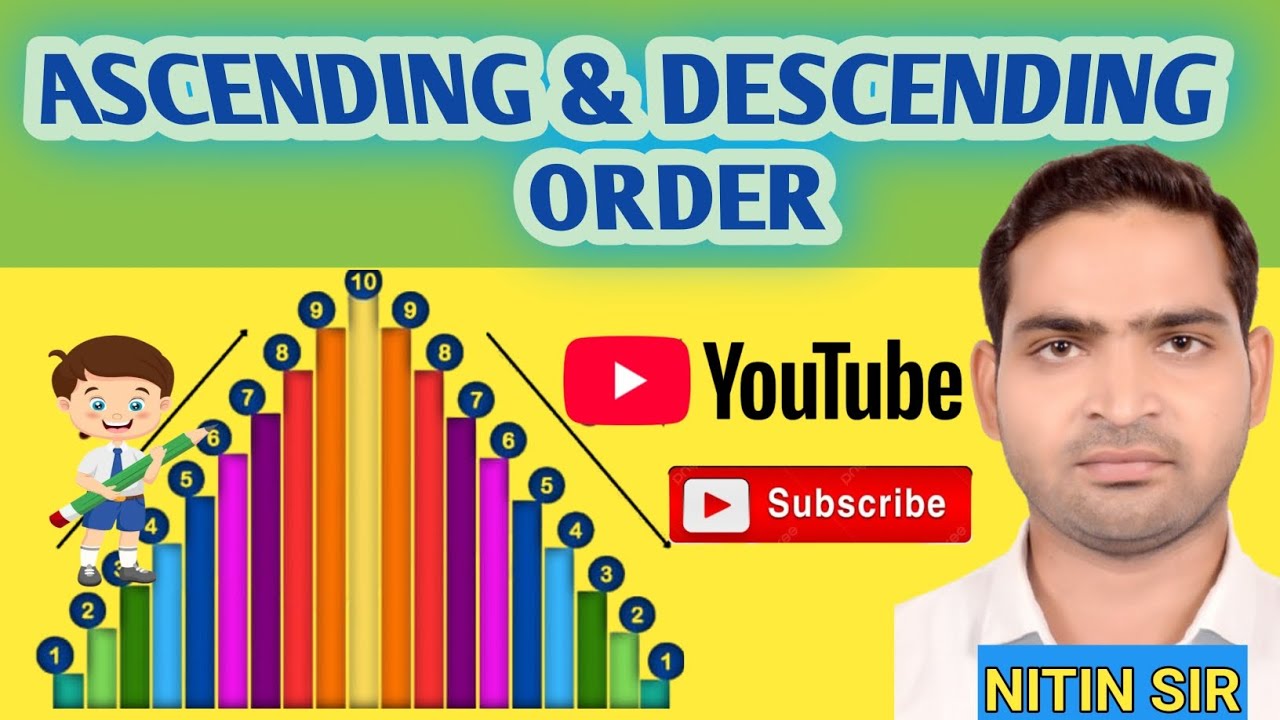 Ascending & Descending order || Easy Trick ||🔥Maths #By Nitin Sir 