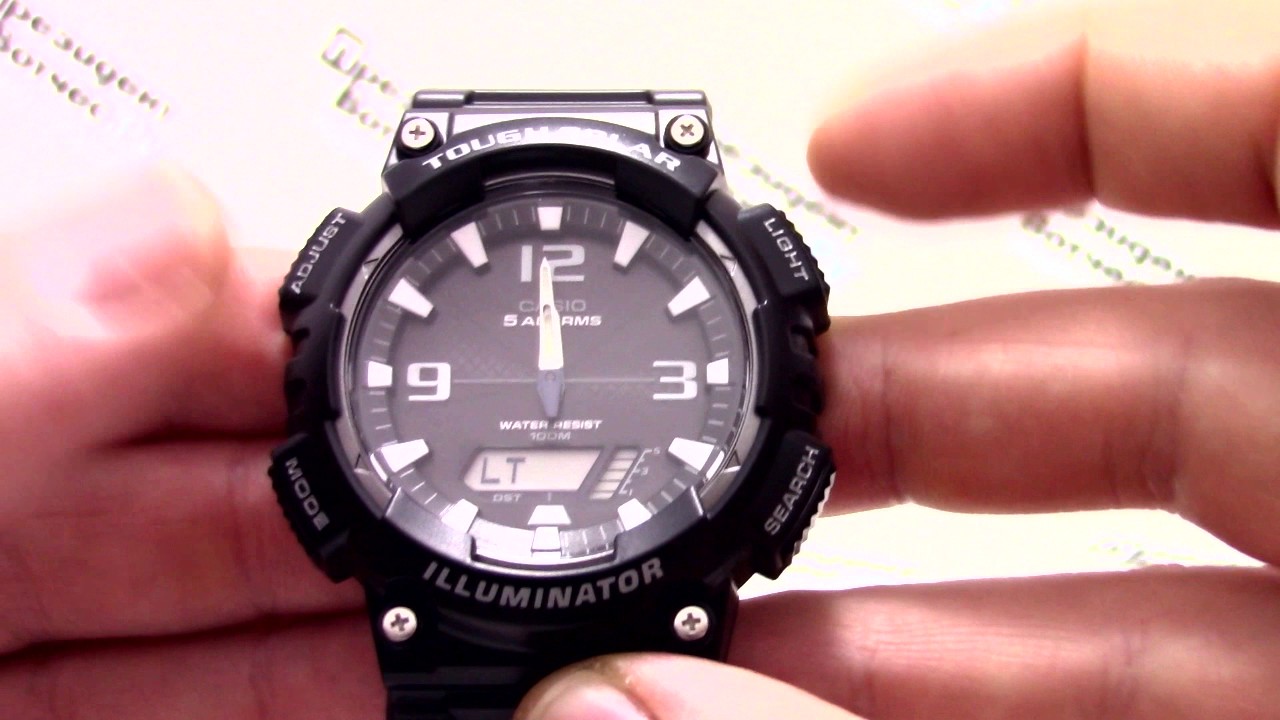 Часы Casio Illuminator AQ-S810W-1A - Инструкция, как настроить от PresidentWatches.Ru