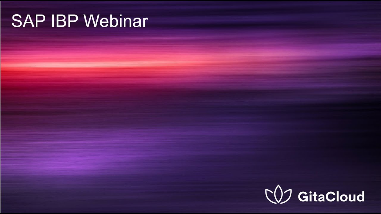 SAP IBP for Inventory Webinar