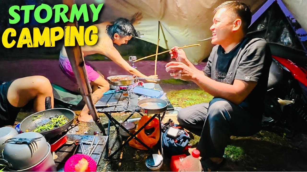 Camping with Heavy Rain | Surviving the Flash Flood