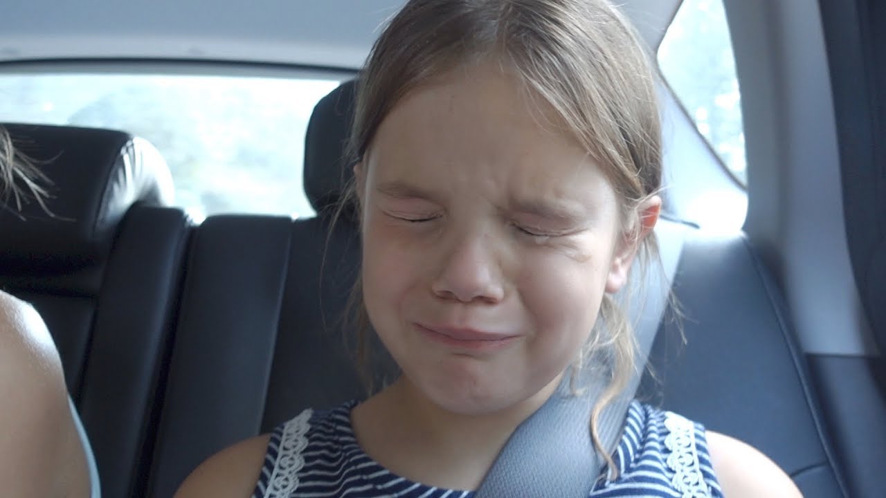 SHE HAD A BAD DAY!  HURT AT KARATE AND TOYS R US 😥