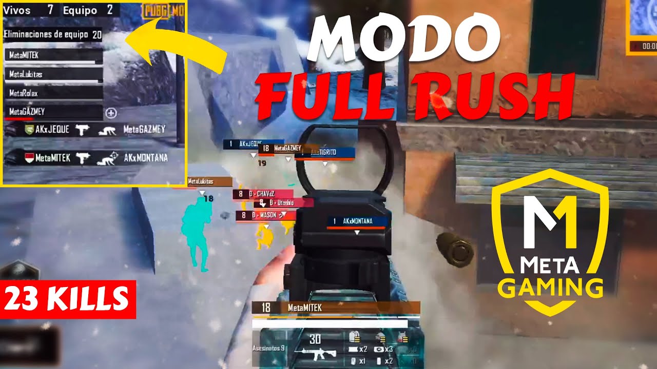 ACTIVAMOS EL MODO FULL RUSH!! EN TORNEO DE STREAMERS - PUBG MOBILE / MITEK