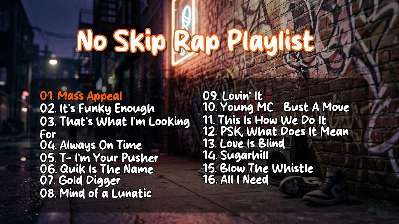 No Skip Rap Playlist of All Time: Ultimate Hip Hop Classics