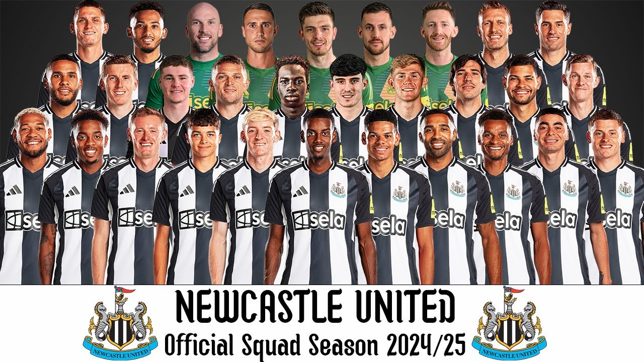 Newcastle United Official Squad Season 2024/25 | Newcastle United Squad 24/25| Premier League 24/25