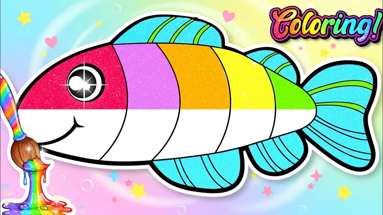 Fish Coloring for Kids 🎨 | Learn Colors | Fun Coloring Video