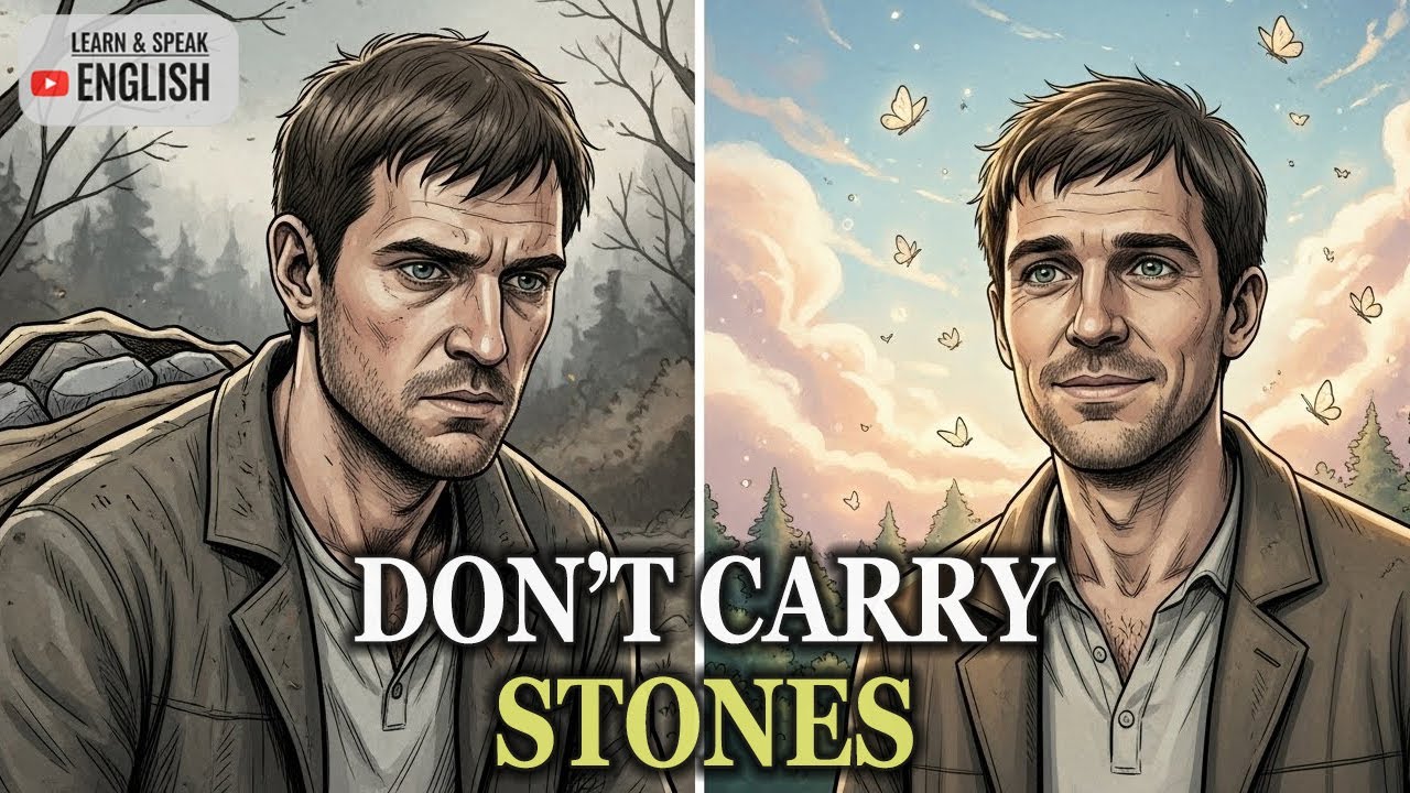 DON’T CARRY STONES WITH YOU | A Wise Animated Parable That Will Change Your Life | Learn English