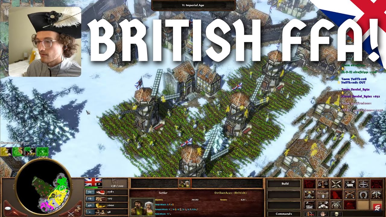 8 Player FFA - Brits in FULL GLORY! | Age of Empires III